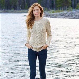 L.L. Bean Fisherman Tunic Sweater size small